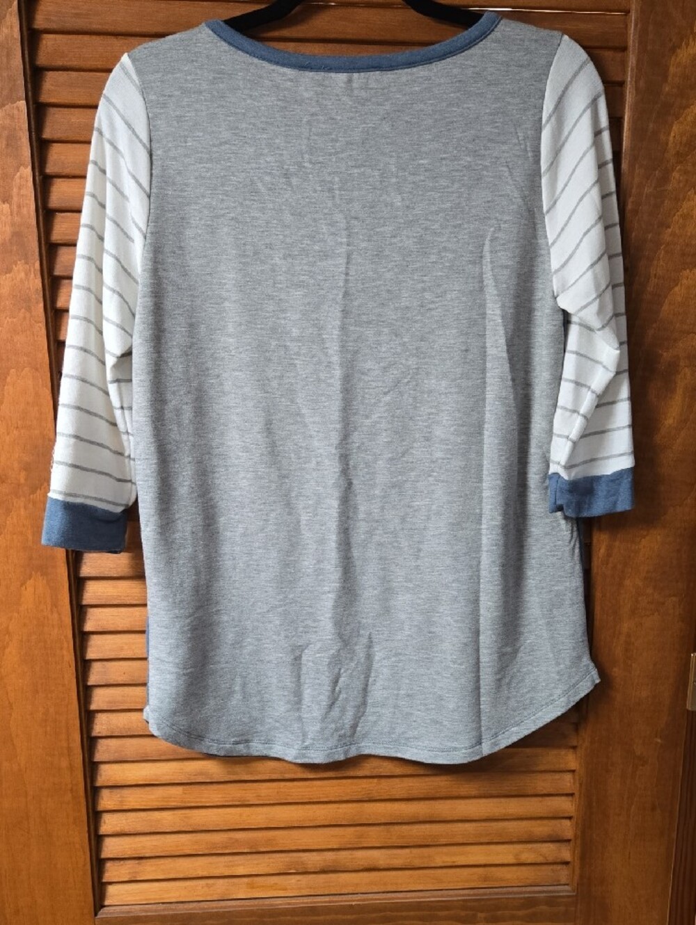 Blue & White Raglan Tee - Picture 3 of 4
